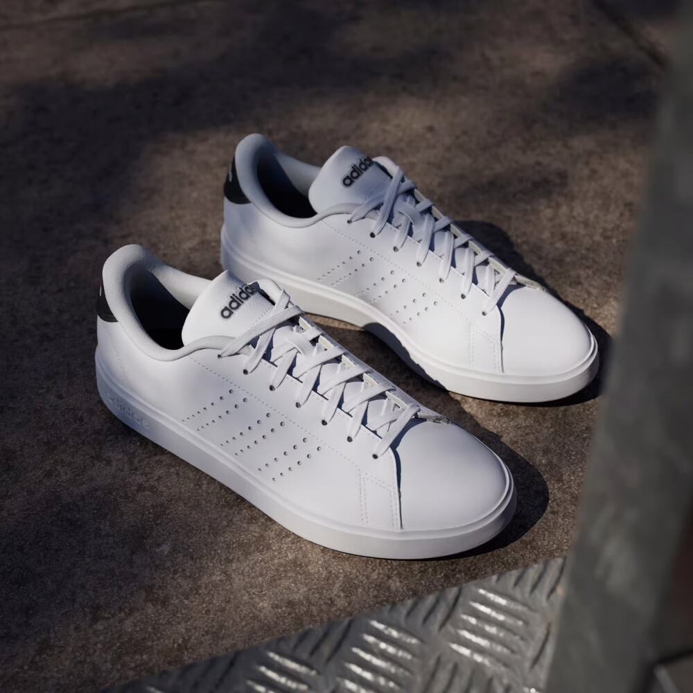 NEW Adidas Advantage Women's Size 8 Sneakers White/Navy Blue IH3452 - Picture 7 of 9